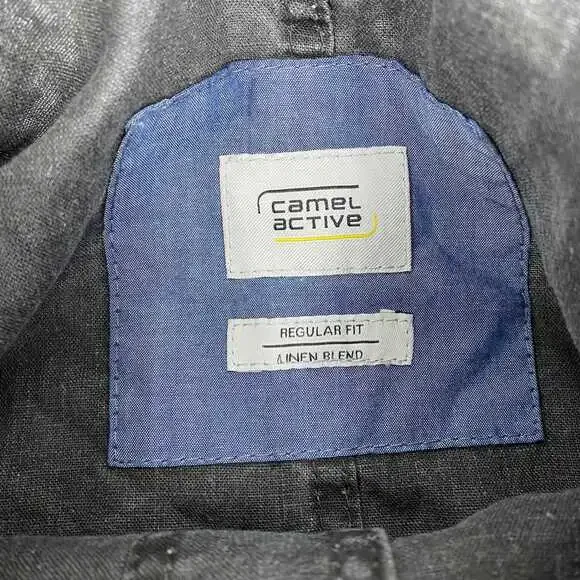 Camel Active Gray Linen Blend Shacket | OS Regular - Picture 3 of 6